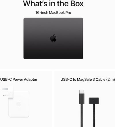 Apple MacBook Pro 2023 (16 بوصة، شريحة Apple M3 Pro مع وحدة معالجة مركزية 12 نواة ووحدة معالجة رسومية 18 نواة، ذاكرة موحدة 18 جيجابايت، 512 جيجابايت)